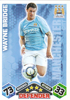 Wayne Bridge Manchester City 2009/10 Topps Match Attax #205